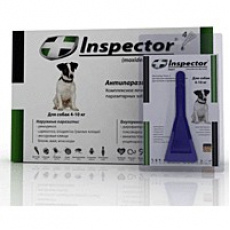Inspector 1 пипетка для собак 4-10кг от наружных и внутренних паразитов